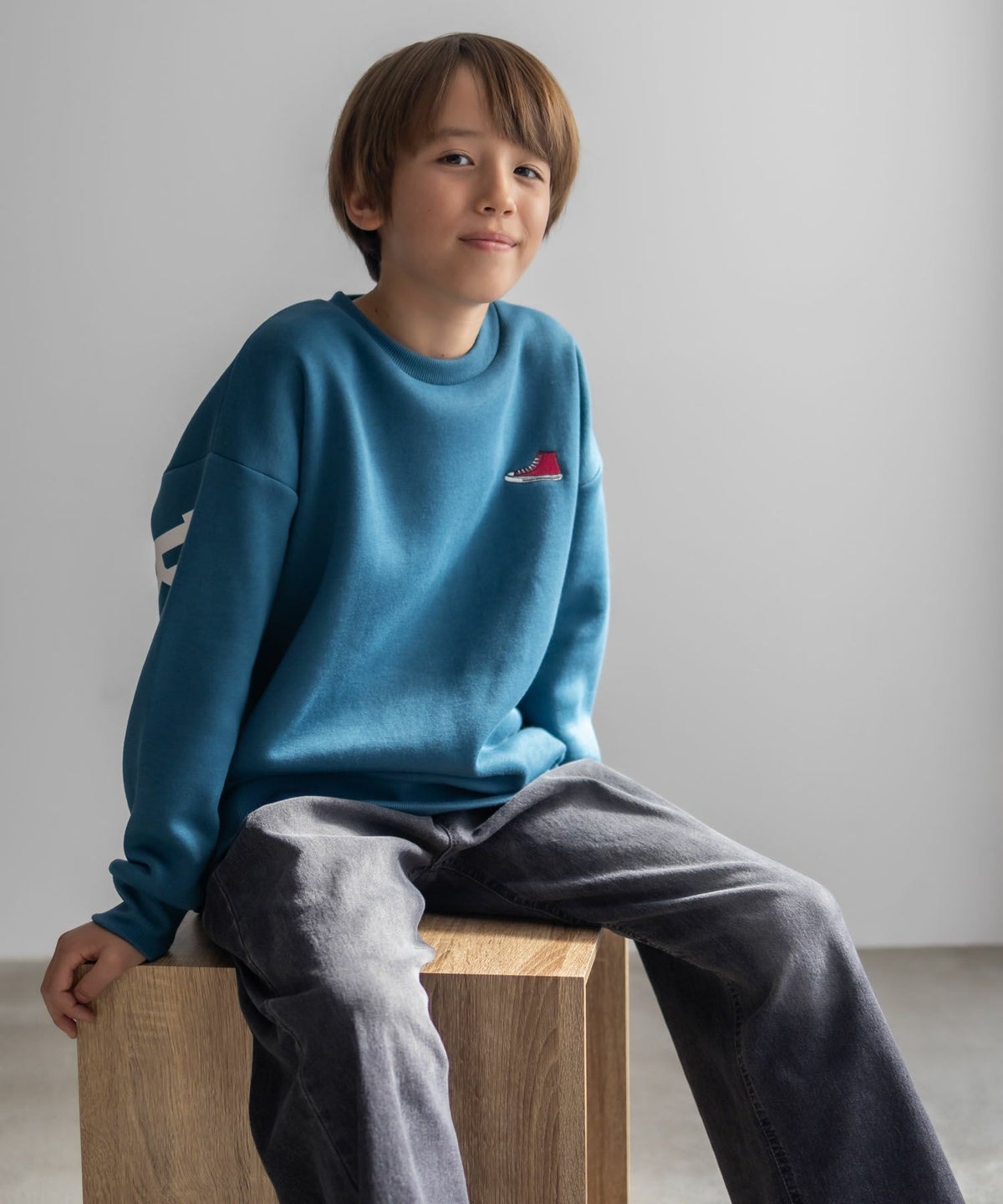 CONVERSE ビッグロゴトレーナー キッズ