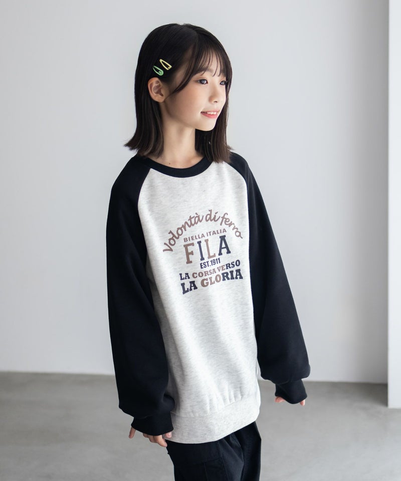 FILA ラグラン配色チュニック キッズ商品画像-8