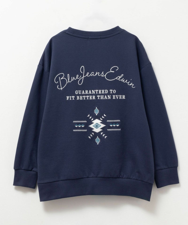 EDWIN 布帛ポケット付きトレーナー キッズ商品画像-2