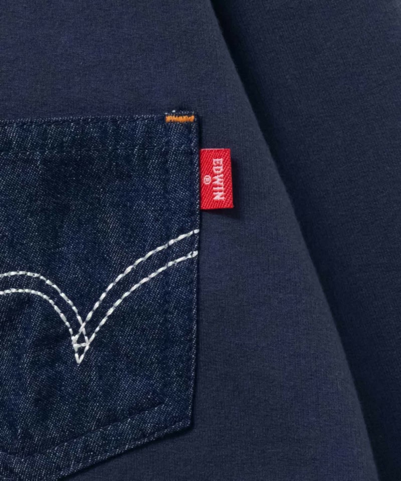 EDWIN  布帛ポケット付きトレーナー キッズ商品画像-6