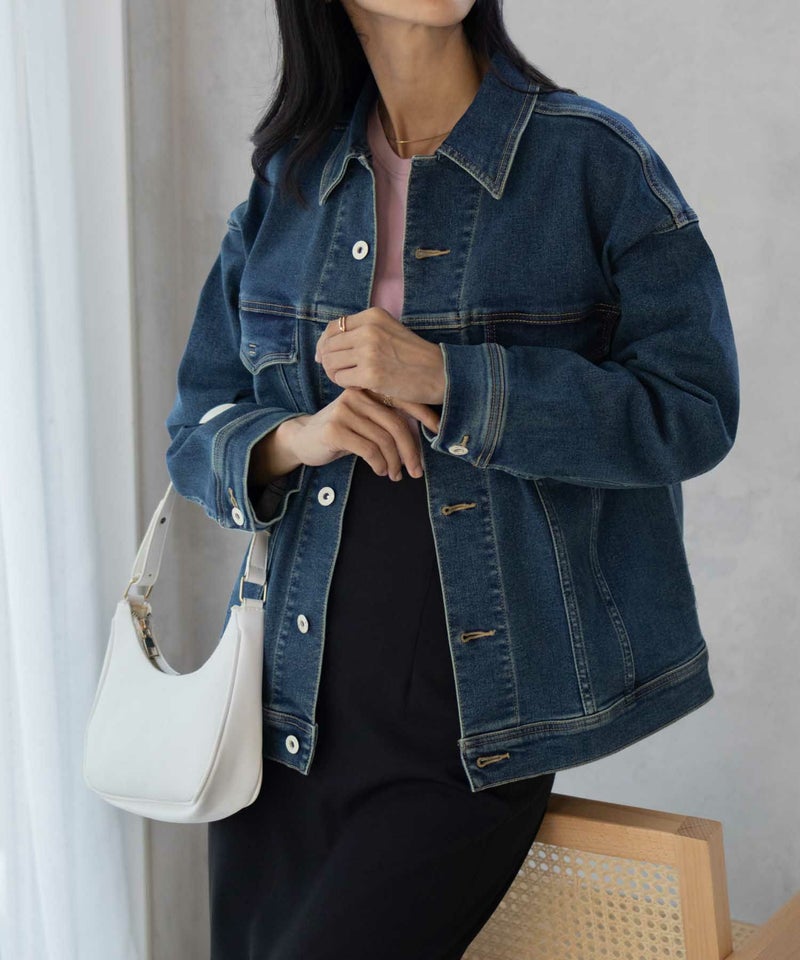 C17 ベーシックデニムジャケット レディース商品画像-2
