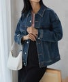 C17 ベーシックデニムジャケット レディース商品サムネイル-2