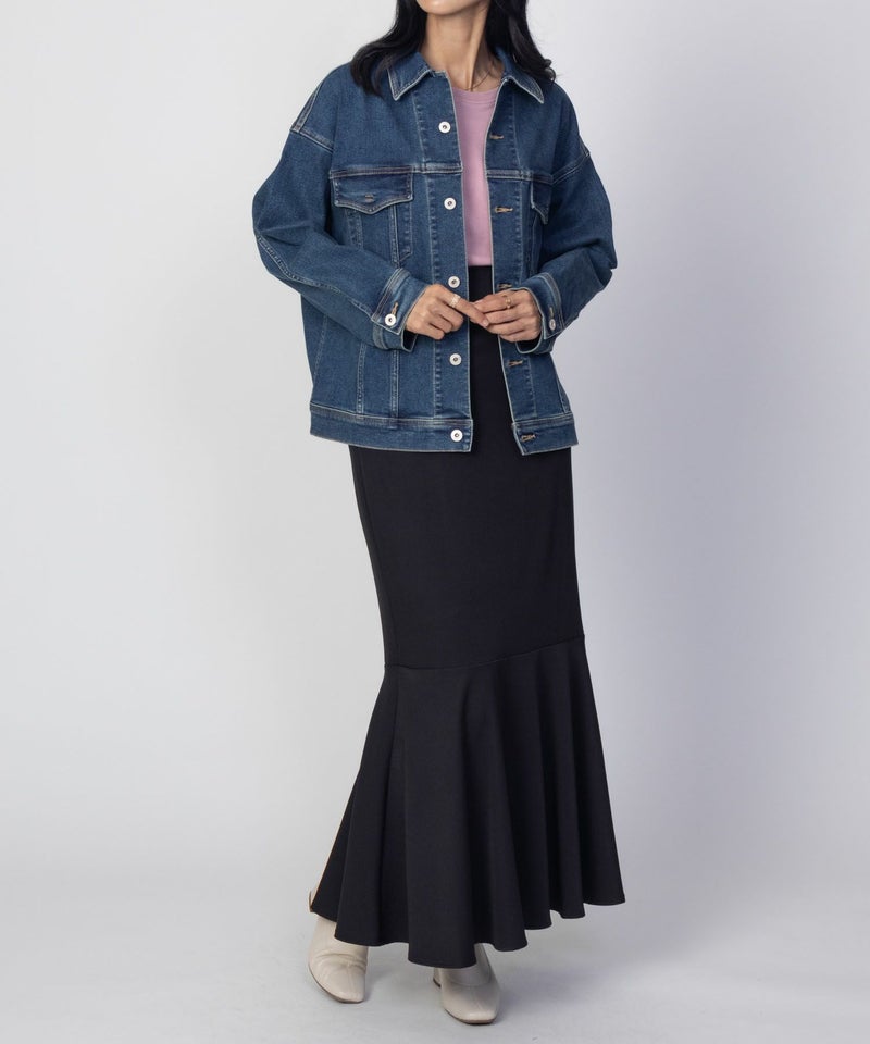 C17 ベーシックデニムジャケット レディース商品画像-5