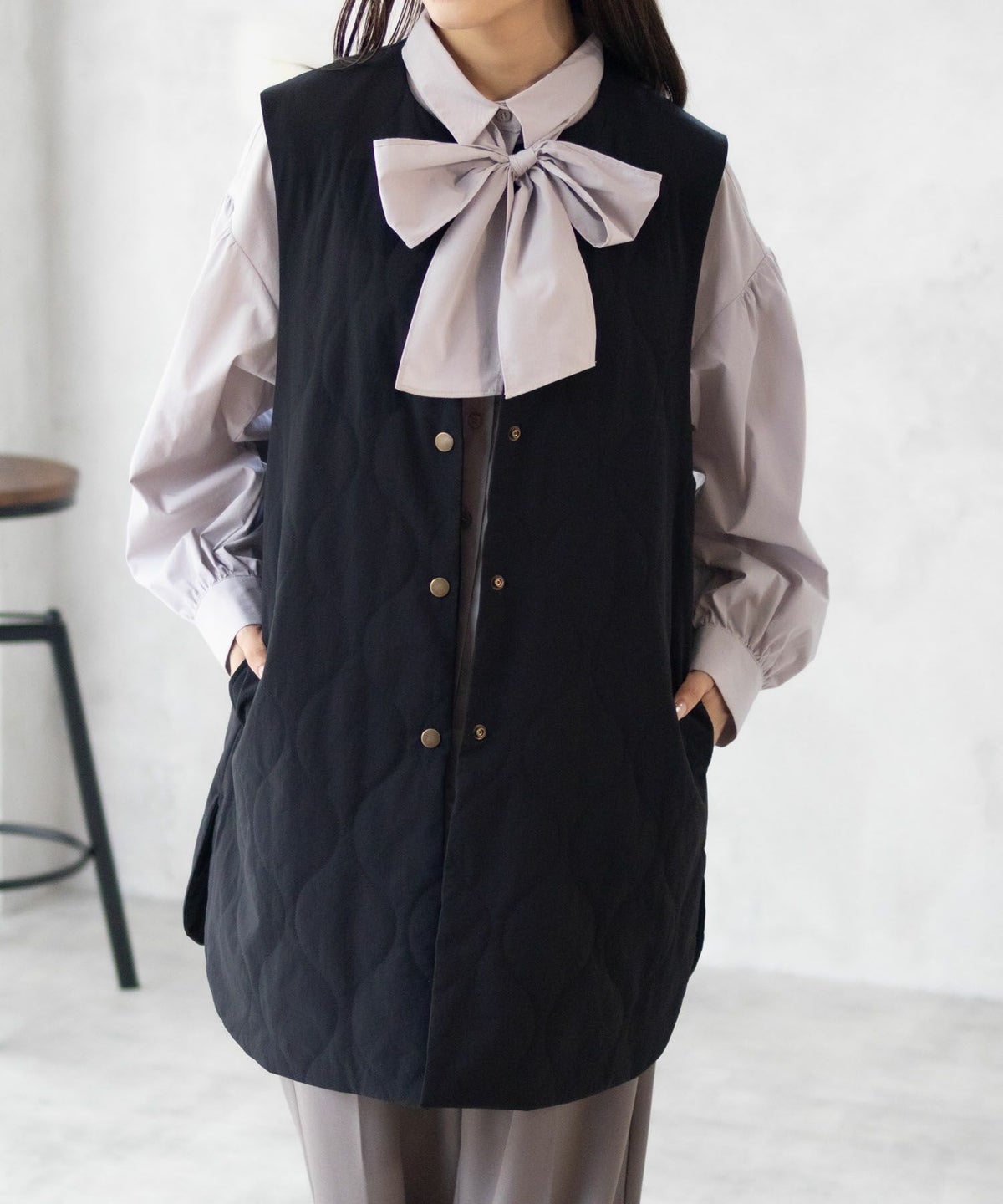 HusHusH キルトベスト レディース