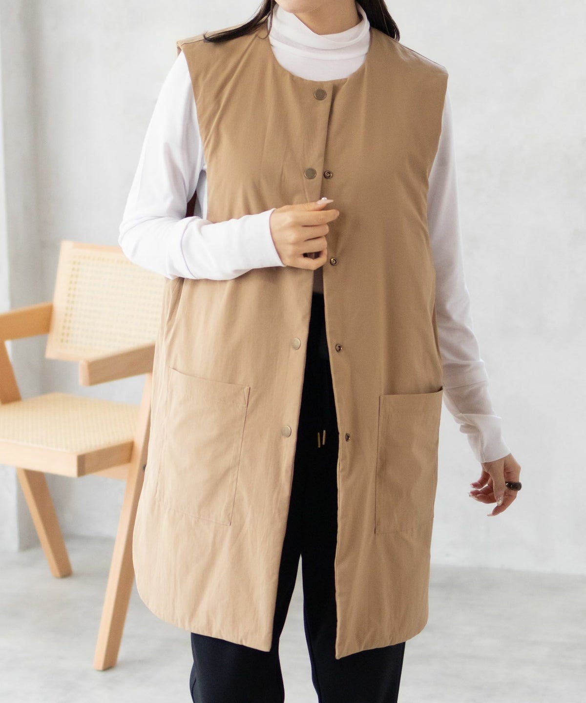 HusHusH キルトベスト レディース