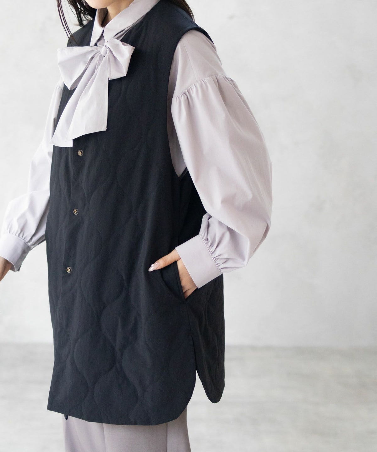 HusHusH キルトベスト レディース