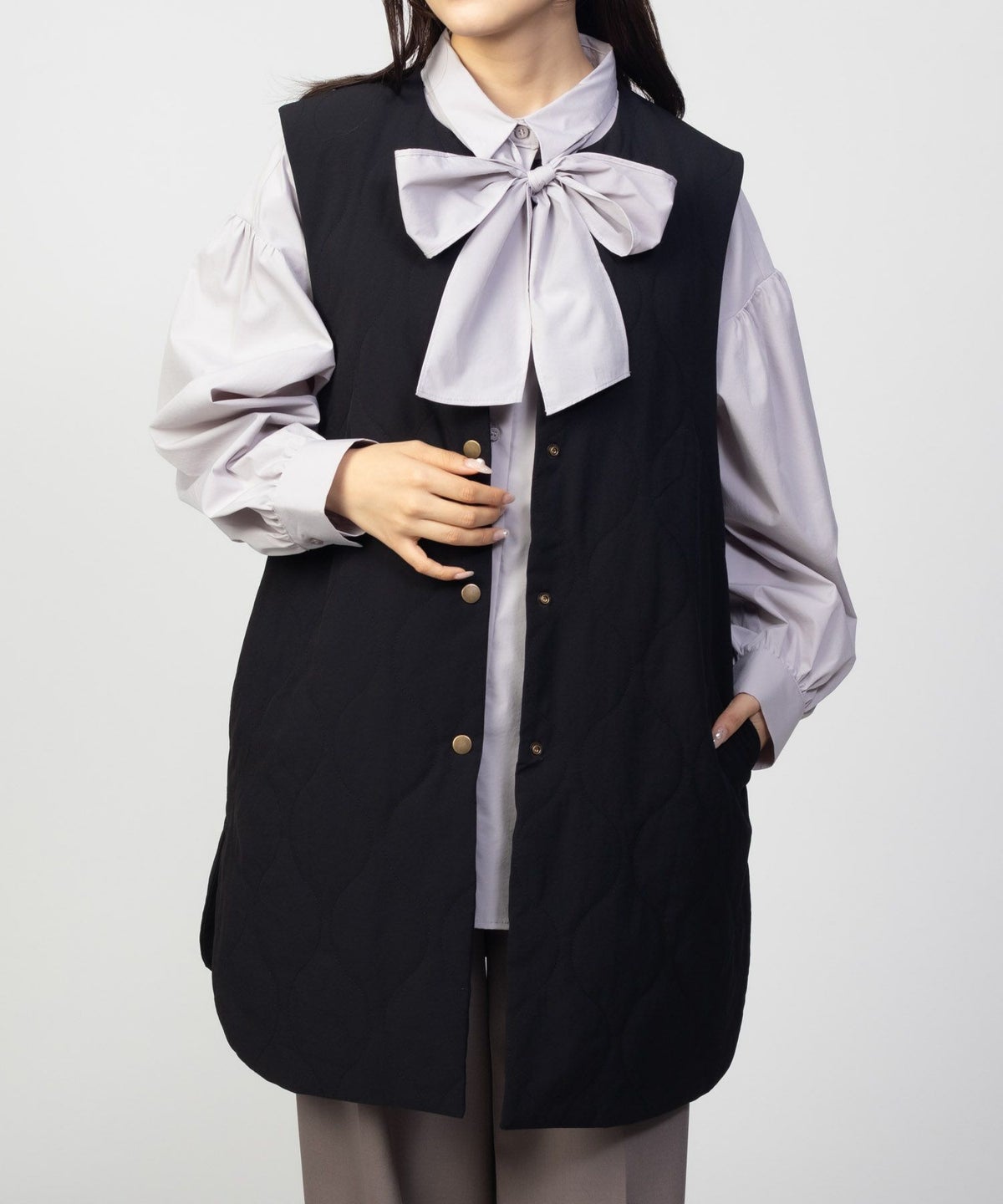 HusHusH キルトベスト レディース