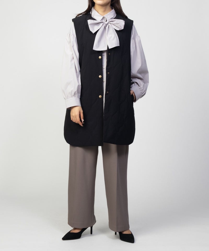 [期間限定価格]HusHusH  キルトベスト レディース商品画像-9