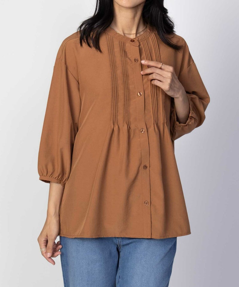 nAvy  ピンタック5分袖ブラウス レディース商品画像-10