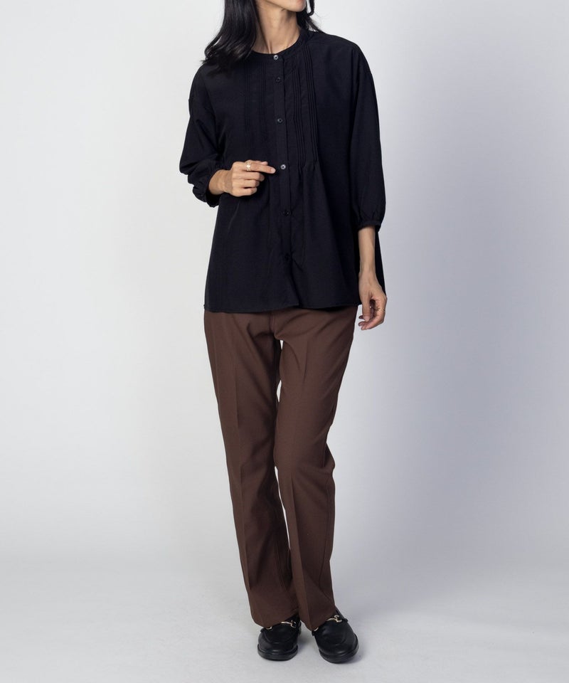 nAvy ピンタック5分袖ブラウス レディース商品画像-11