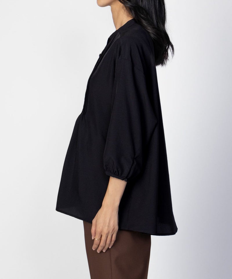 nAvy ピンタック5分袖ブラウス レディース商品画像-14