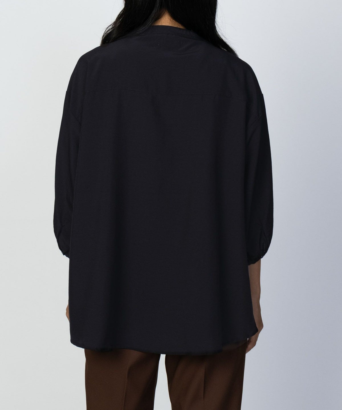 nAvy ピンタック5分袖ブラウス レディース