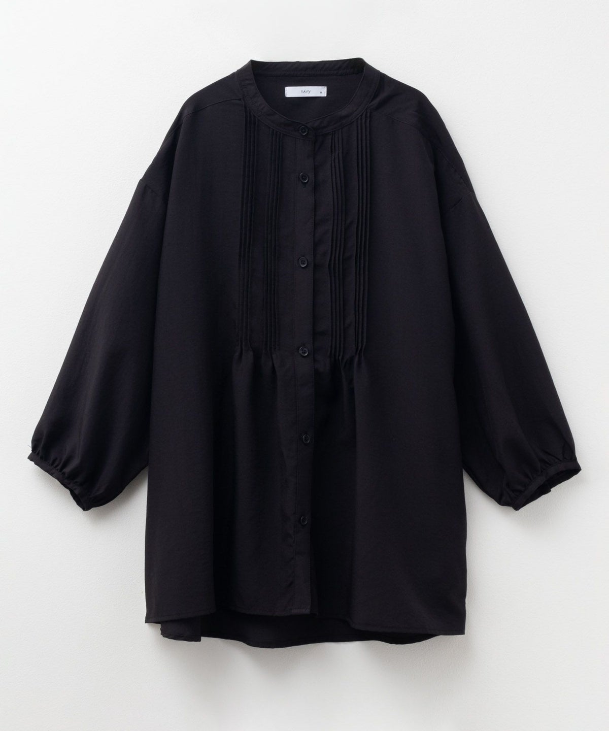 nAvy ピンタック5分袖ブラウス レディース