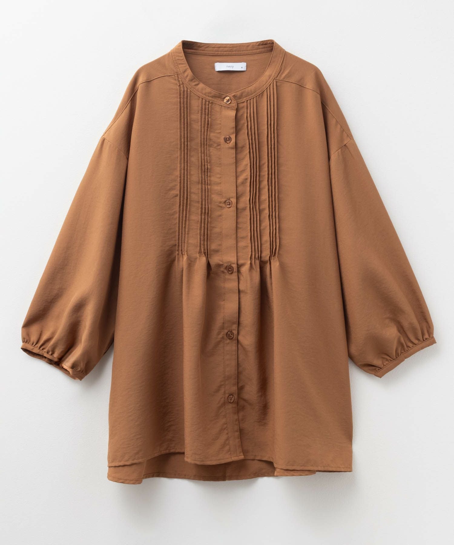nAvy ピンタック5分袖ブラウス レディース