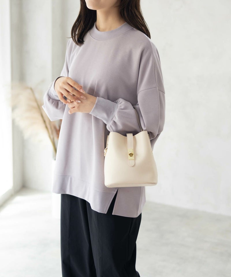 HusHusH  ポンチ素材 ルーズ袖タックプルオーバー レディース商品画像-1