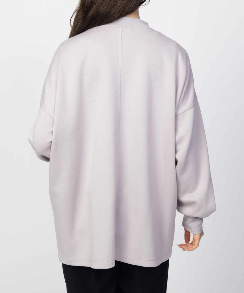 HusHusH ポンチ素材 ルーズ袖タックプルオーバー レディース商品画像-9