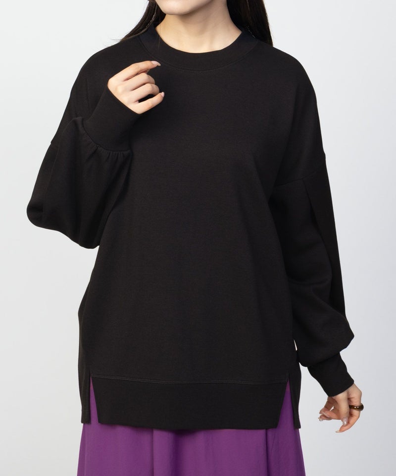 HusHusH ポンチ素材 ルーズ袖タックプルオーバー レディース商品画像-20