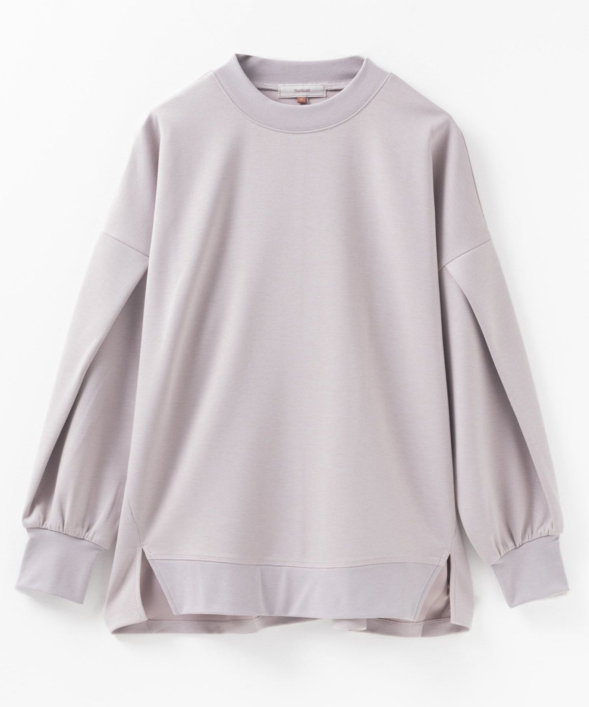 HusHusH ポンチ素材 ルーズ袖タックプルオーバー レディース