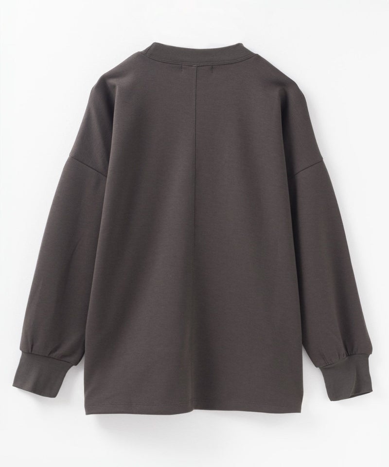 HusHusH ポンチ素材 ルーズ袖タックプルオーバー レディース商品画像-25