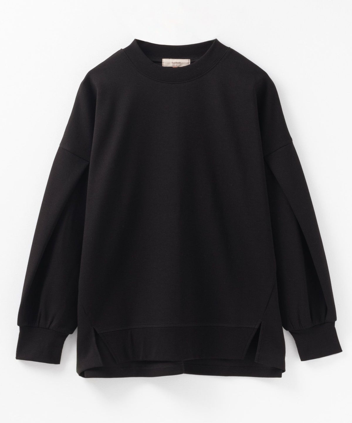 HusHusH ポンチ素材 ルーズ袖タックプルオーバー レディース