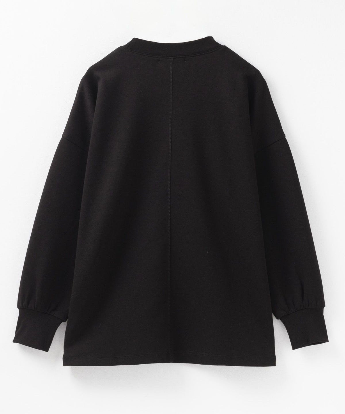 HusHusH ポンチ素材 ルーズ袖タックプルオーバー レディース