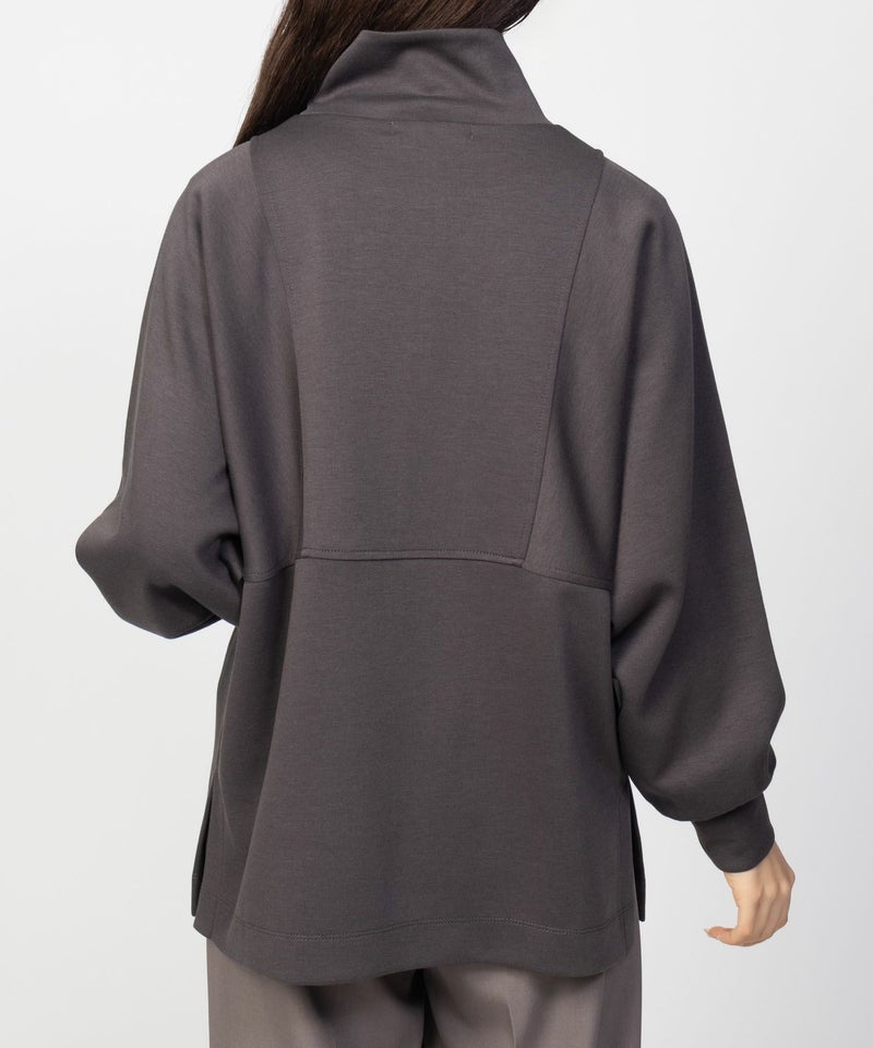 HusHusH ポンチ素材 デザインZIPプルオーバー レディース商品画像-8