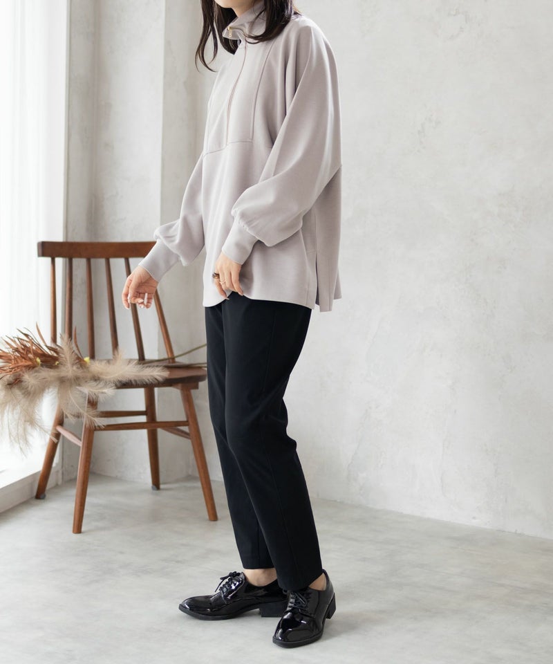 HusHusH  ポンチ素材 デザインZIPプルオーバー レディース商品画像-11