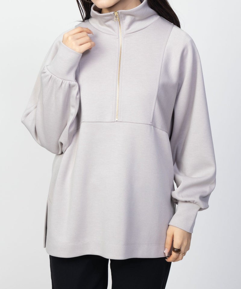 HusHusH ポンチ素材 デザインZIPプルオーバー レディース商品画像-13