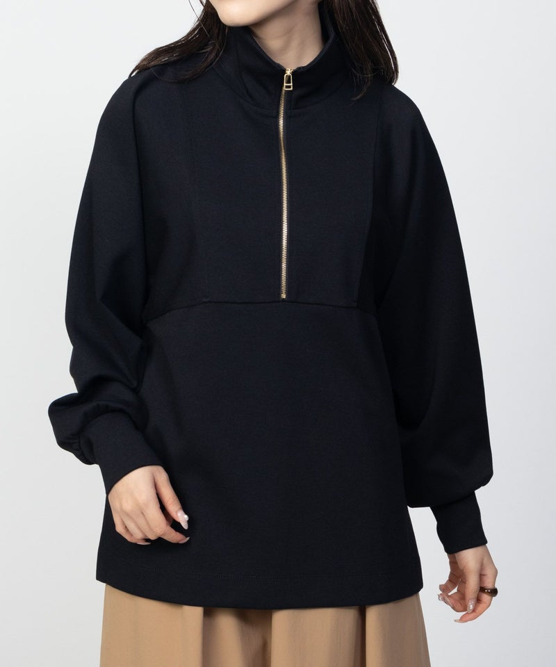 HusHusH ポンチ素材 デザインZIPプルオーバー レディース商品画像-17