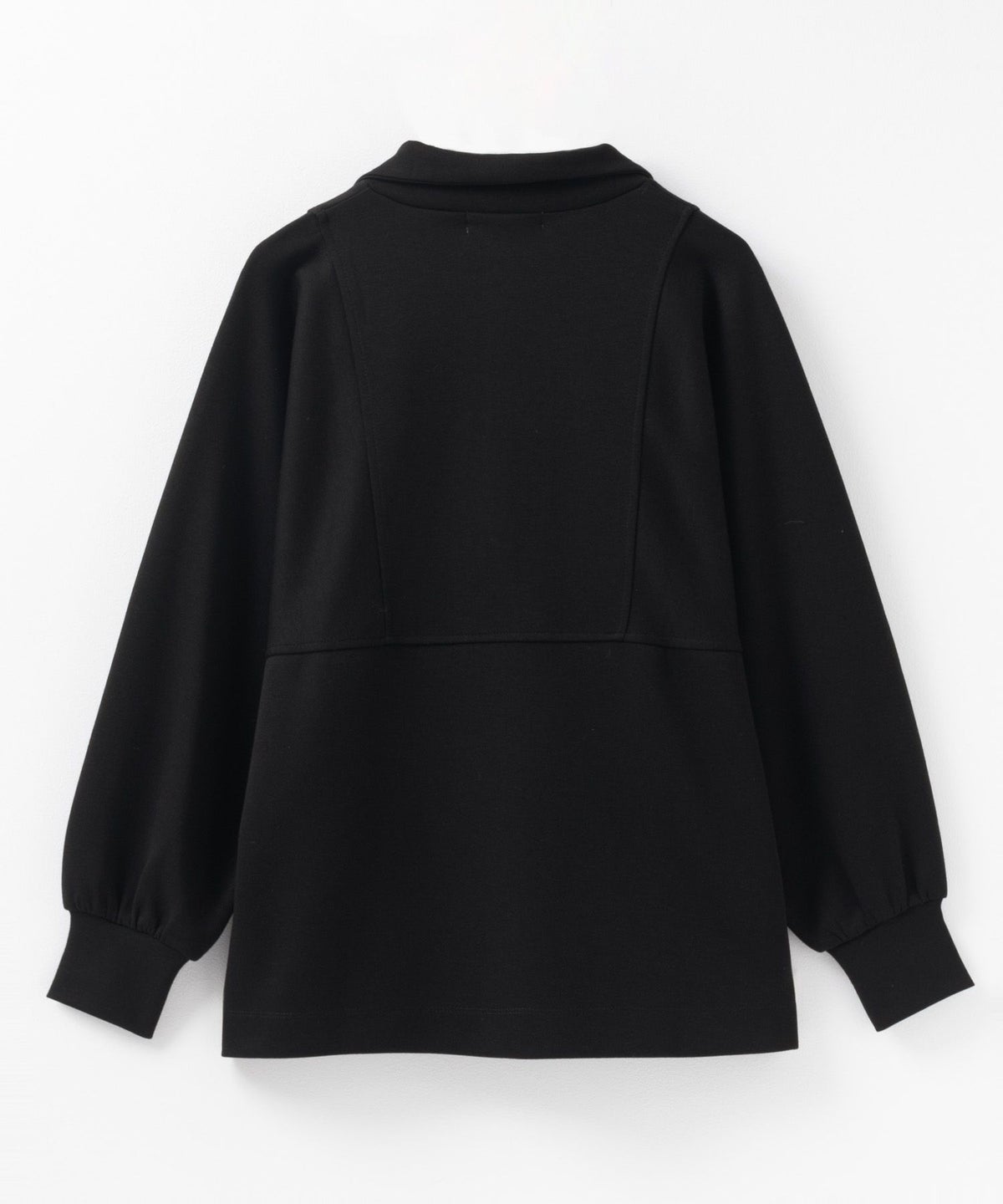 HusHusH ポンチ素材 デザインZIPプルオーバー レディース