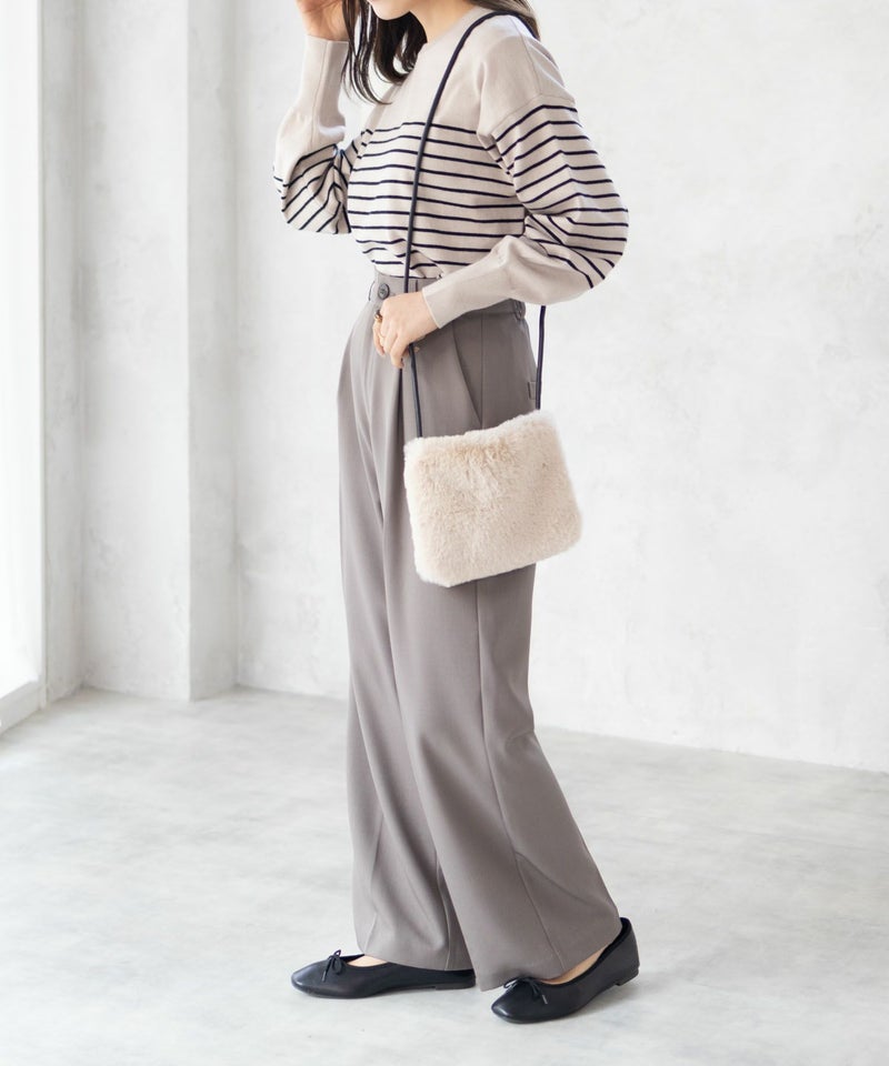 [期間限定knit]HusHusH  ラメ入りボーダープルオーバー レディース商品画像-5