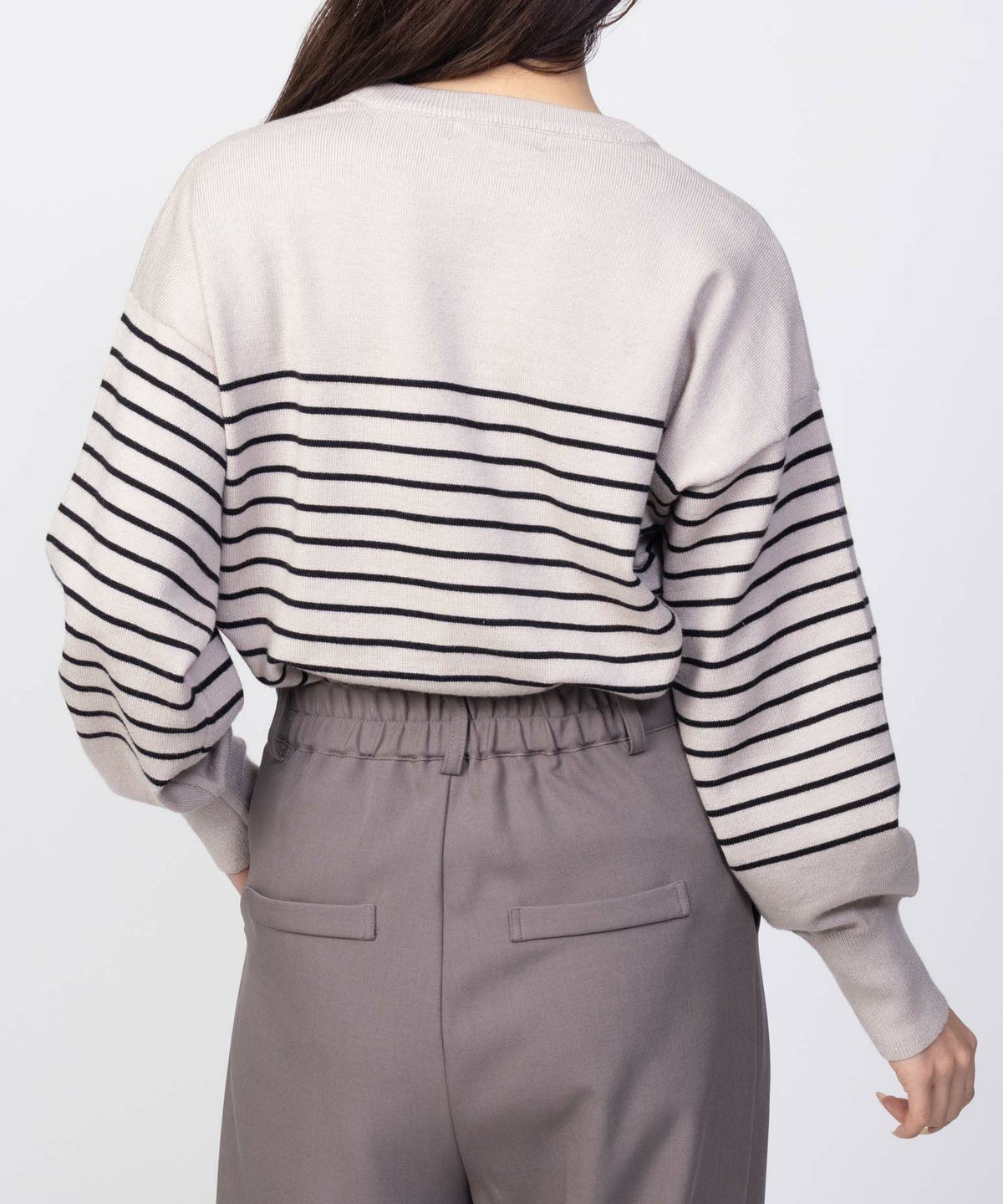 HusHusH ラメ入りボーダープルオーバー レディース