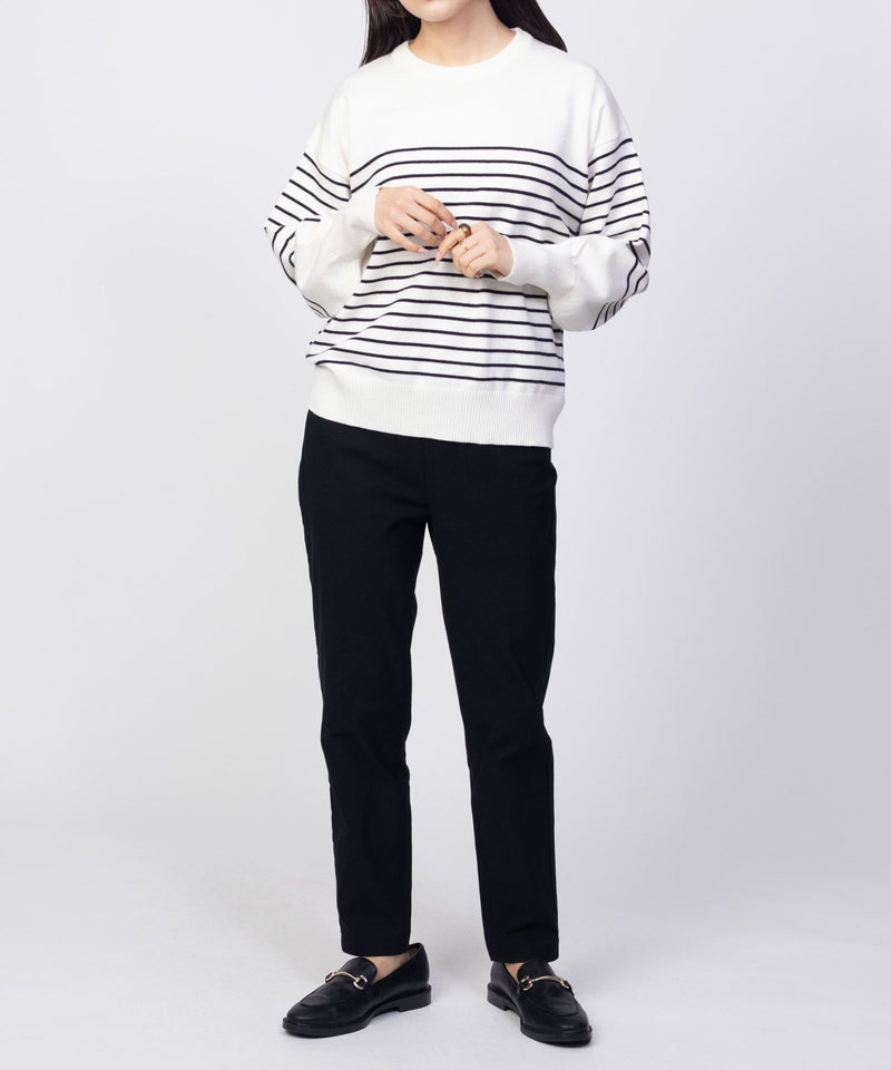 [期間限定knit]HusHusH  ラメ入りボーダープルオーバー レディース商品画像-13