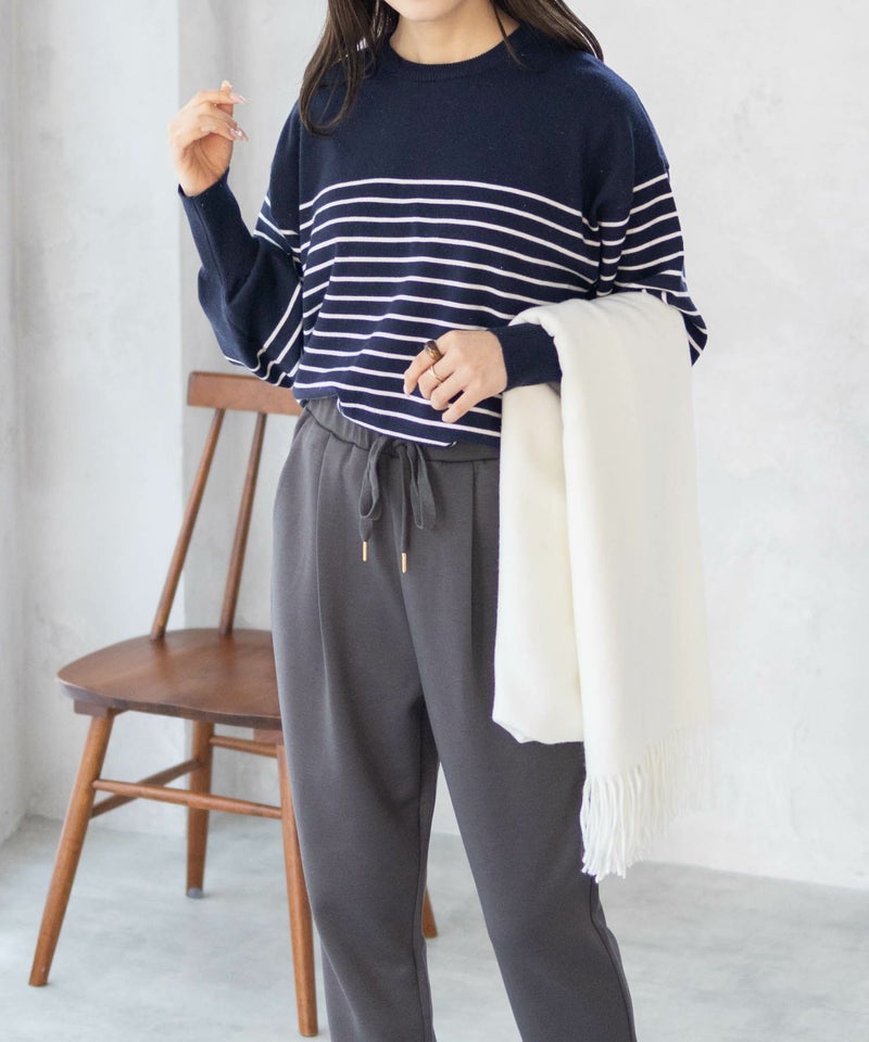 HusHusH ラメ入りボーダープルオーバー レディース商品画像-14