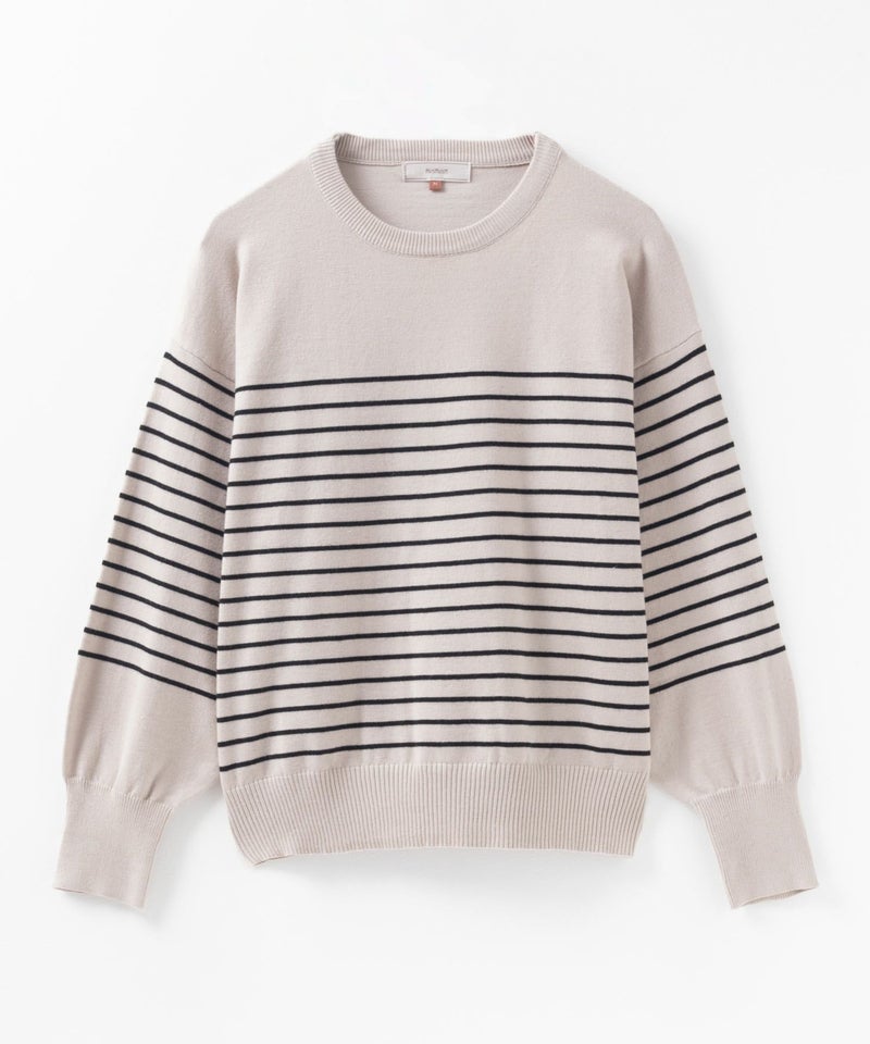 [期間限定knit]HusHusH  ラメ入りボーダープルオーバー レディース商品画像-18