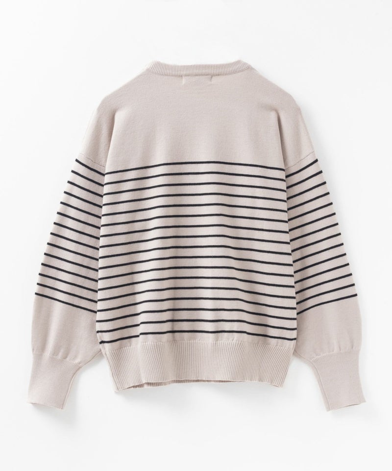 [期間限定knit]HusHusH  ラメ入りボーダープルオーバー レディース商品画像-19