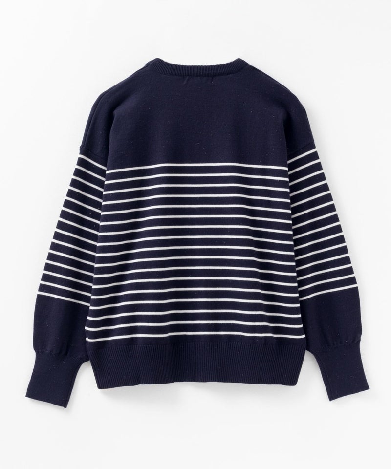 [期間限定knit]HusHusH  ラメ入りボーダープルオーバー レディース商品画像-23