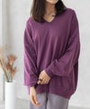 [期間限定knit]HusHusH  Vネックコクーンニット レディース商品サムネイル-2
