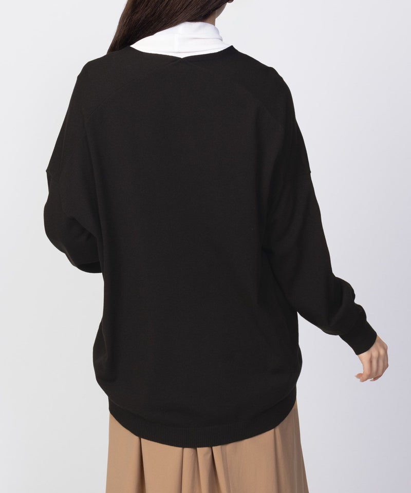 [期間限定knit]HusHusH  Vネックコクーンニット レディース商品画像-8