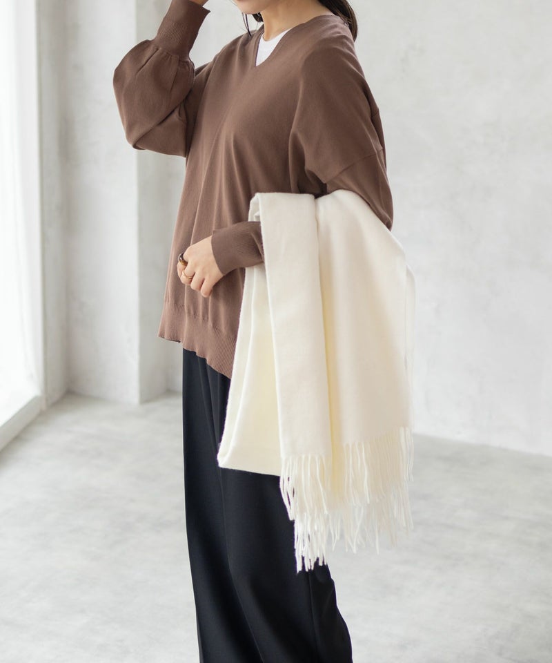 [期間限定knit]HusHusH  Vネックコクーンニット レディース商品画像-16