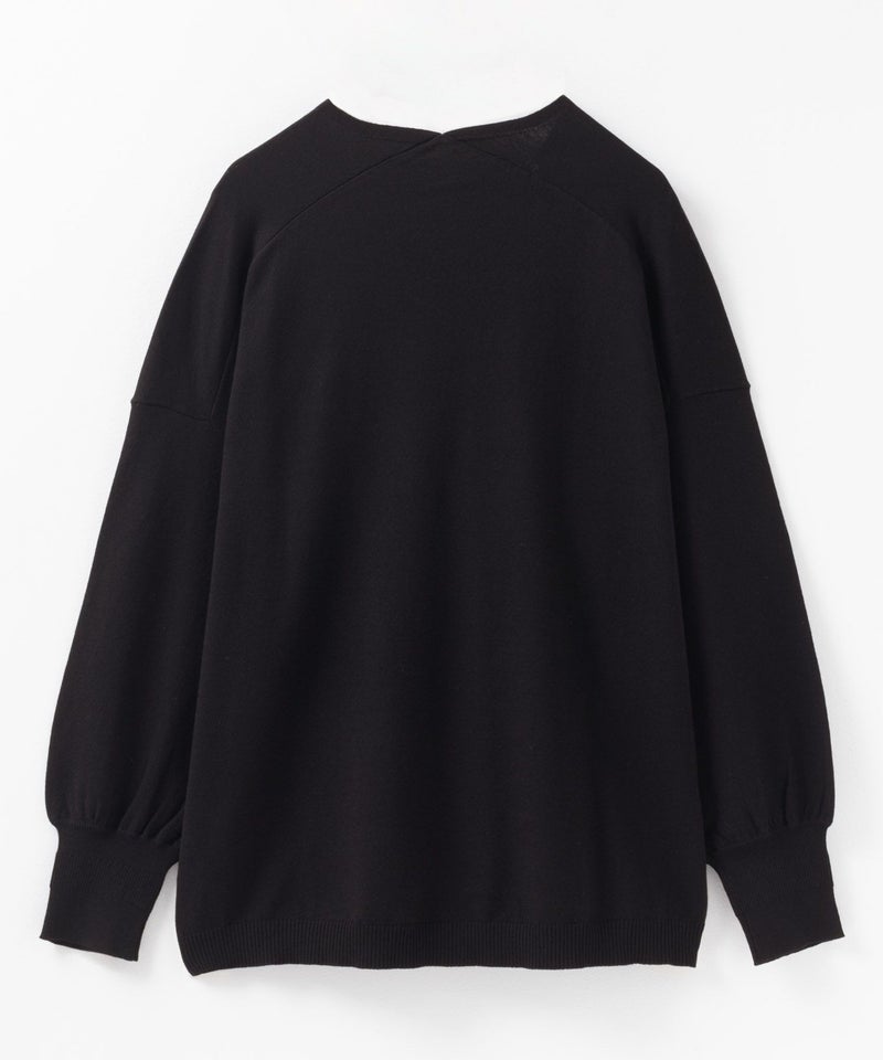 [期間限定knit]HusHusH  Vネックコクーンニット レディース商品画像-20