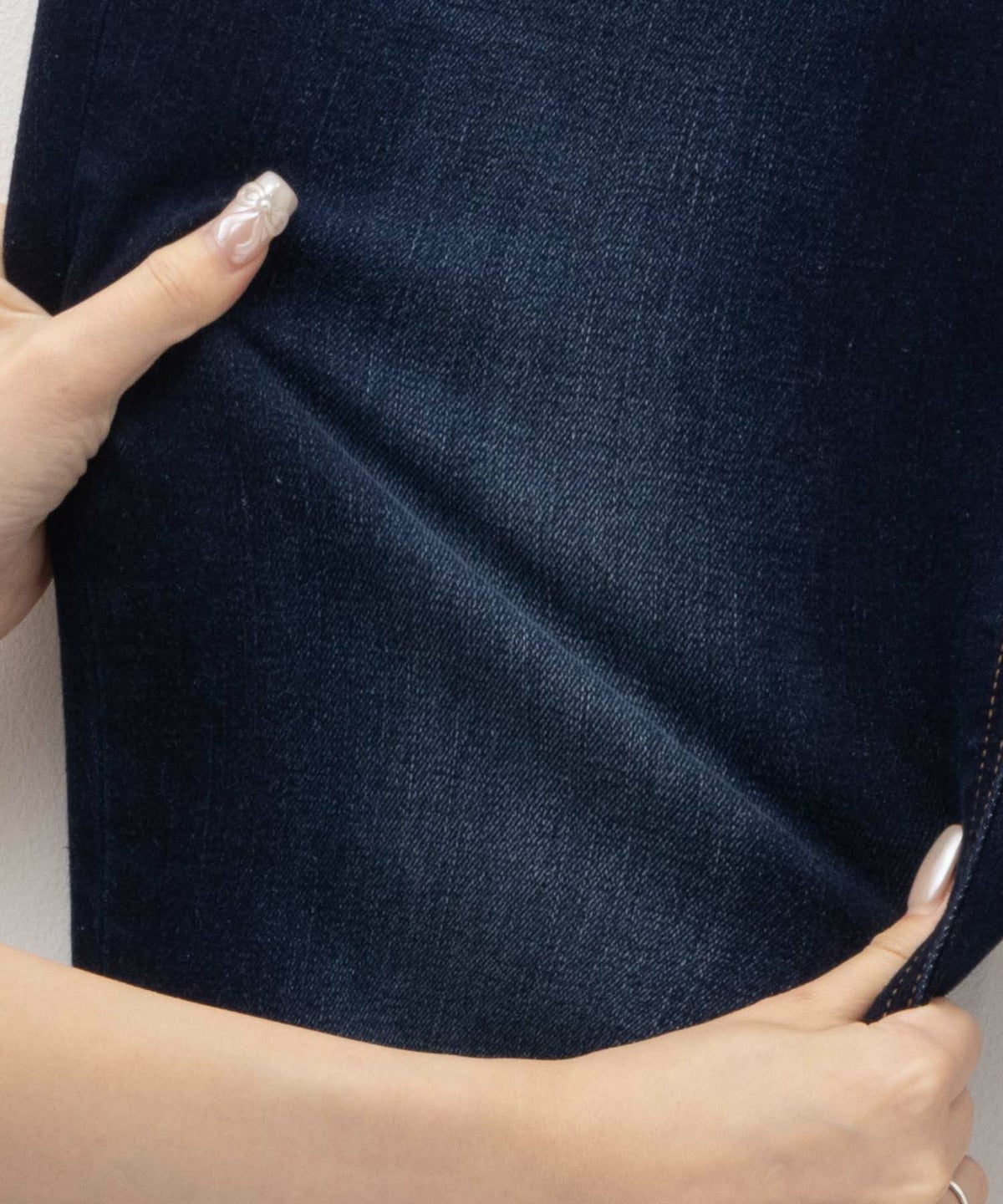 EDWIN essentials フレアストレッチデニムパンツ レディース