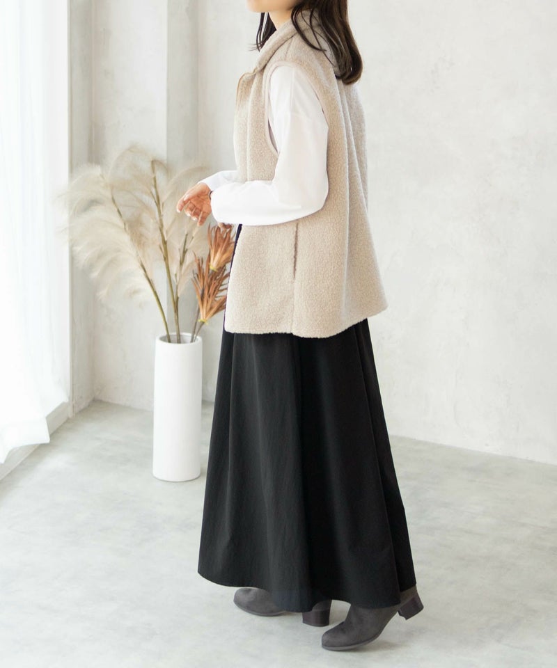 HusHusH ツイルタックマキシスカート レディース商品画像-11