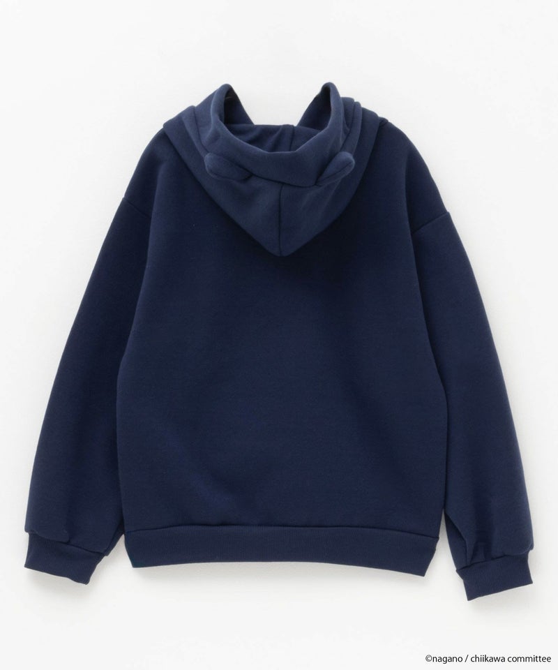 ちいかわ 耳付きプルパーカー ハチワレ キッズ商品画像-4
