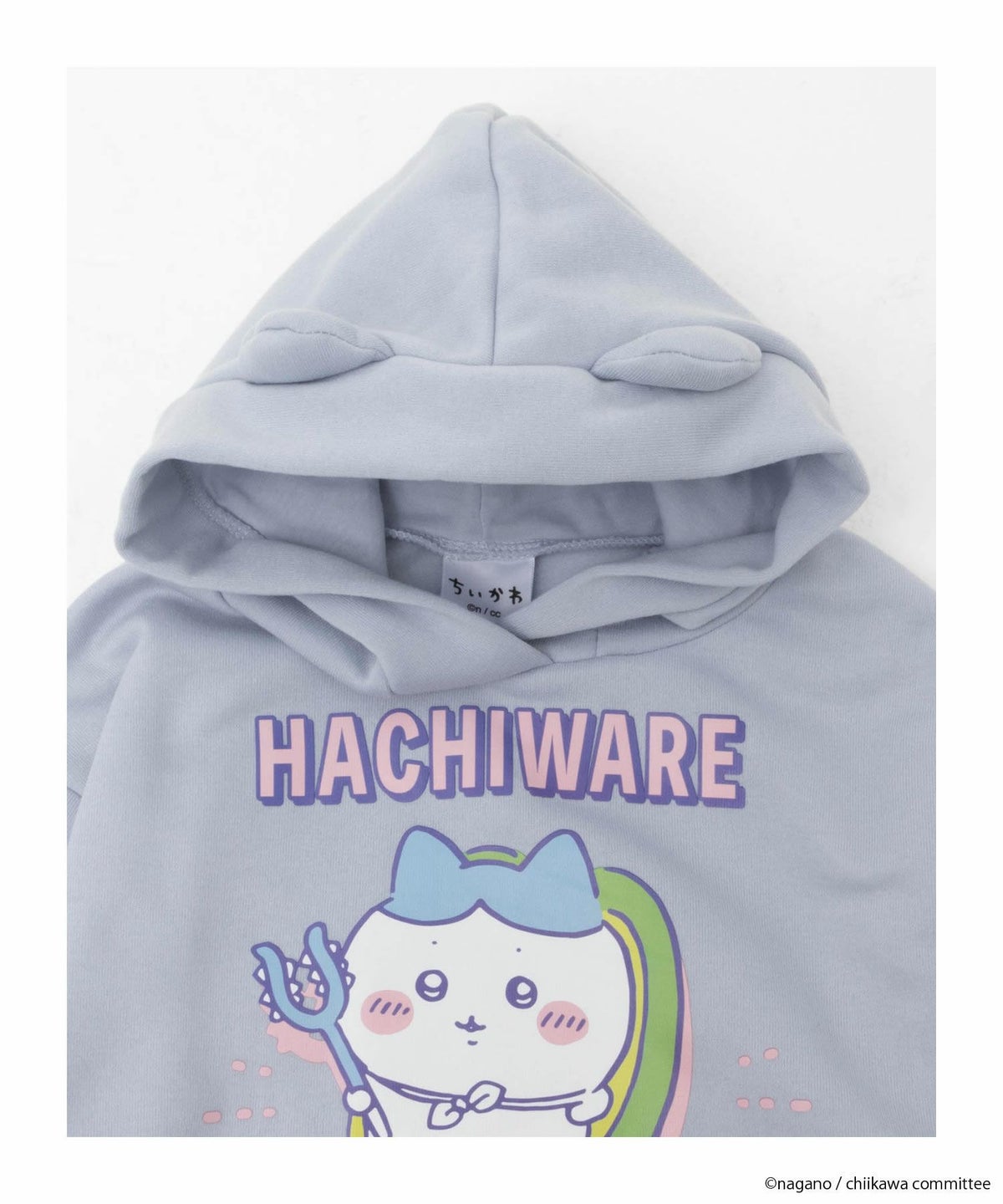 ちいかわ 耳付きプルパーカー ハチワレ キッズ