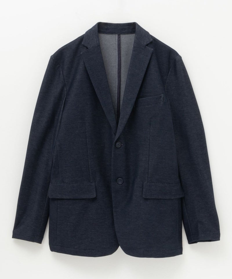 NAVY FIT  ジャージデニムライクジャケット メンズ商品画像-1