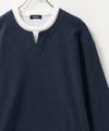 NAVY  温℃ 両面起毛キーネックフェイクTシャツ メンズ商品サムネイル-8