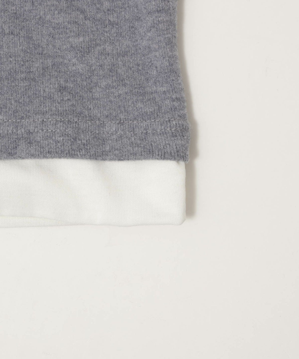 NAVY 温℃ 両面起毛キーネックフェイクTシャツ メンズ