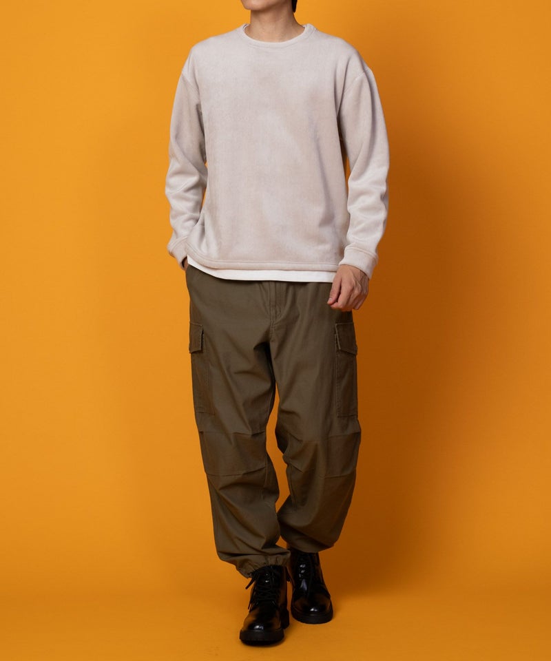 NAVY 温℃ カットコールフェイククルーネック メンズ商品画像-4