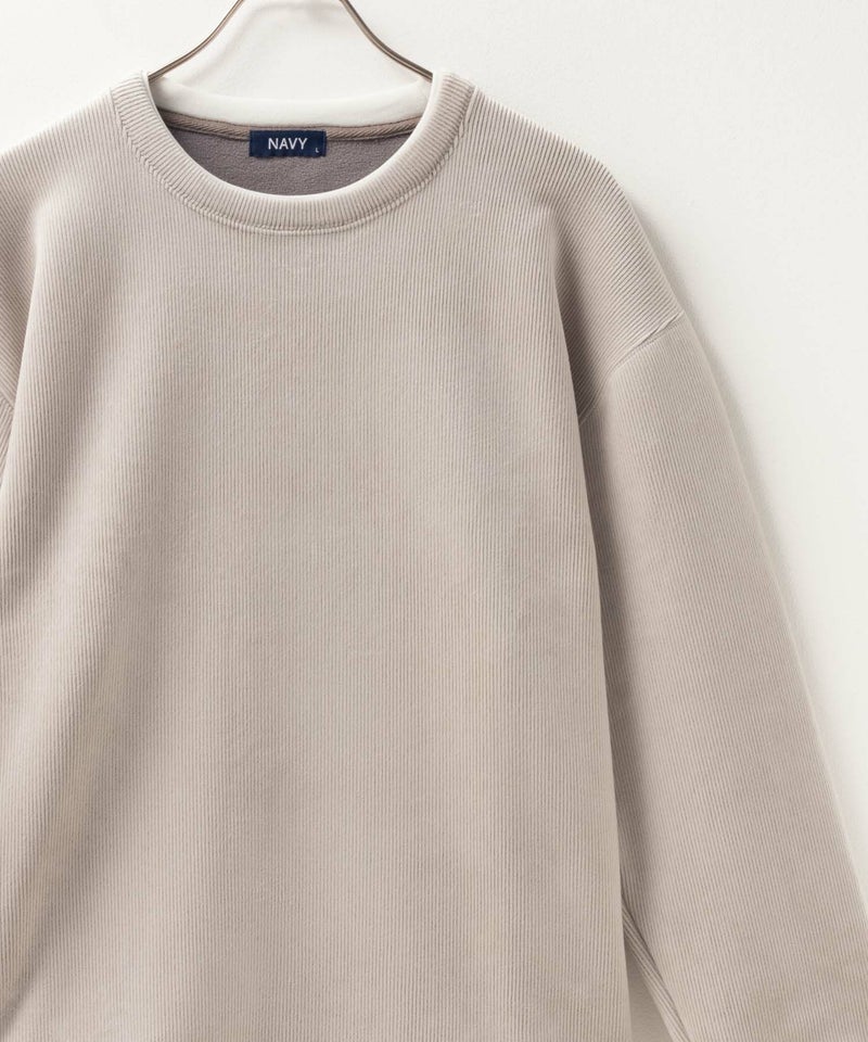 NAVY  温℃ カットコールフェイククルーネック メンズ商品画像-6